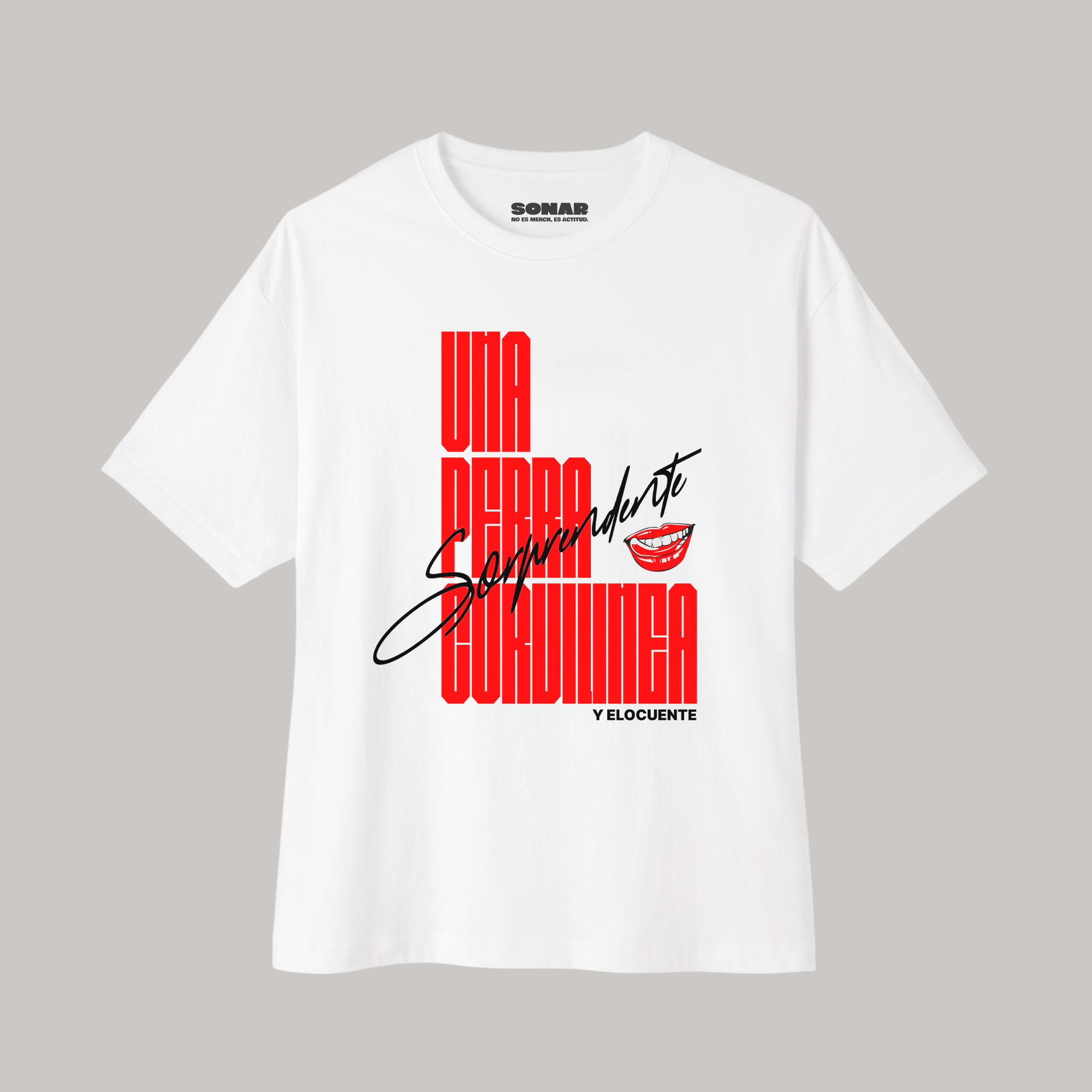 Playera Nathy Peluso – Una Perrx Sorprendente